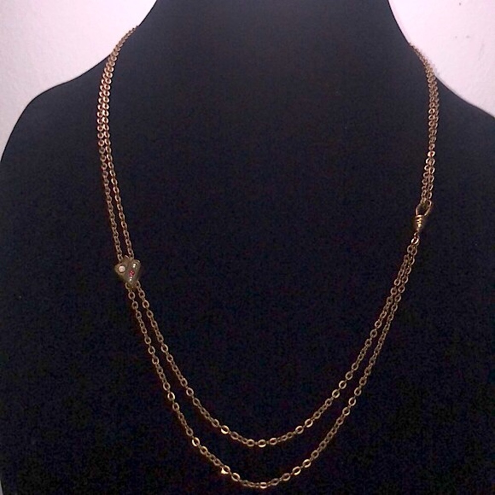 Antique opal watch fob necklace art deco slide - Picture 2 of 7